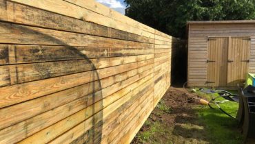 Closed board fencing on property in Tunbridge Wells, Kent